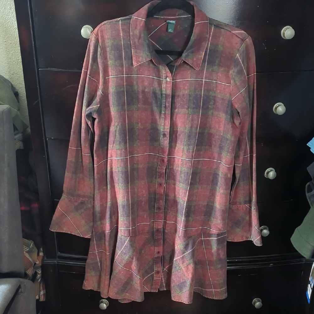 Wild Fable Plaid Mini Dress - Red and Black